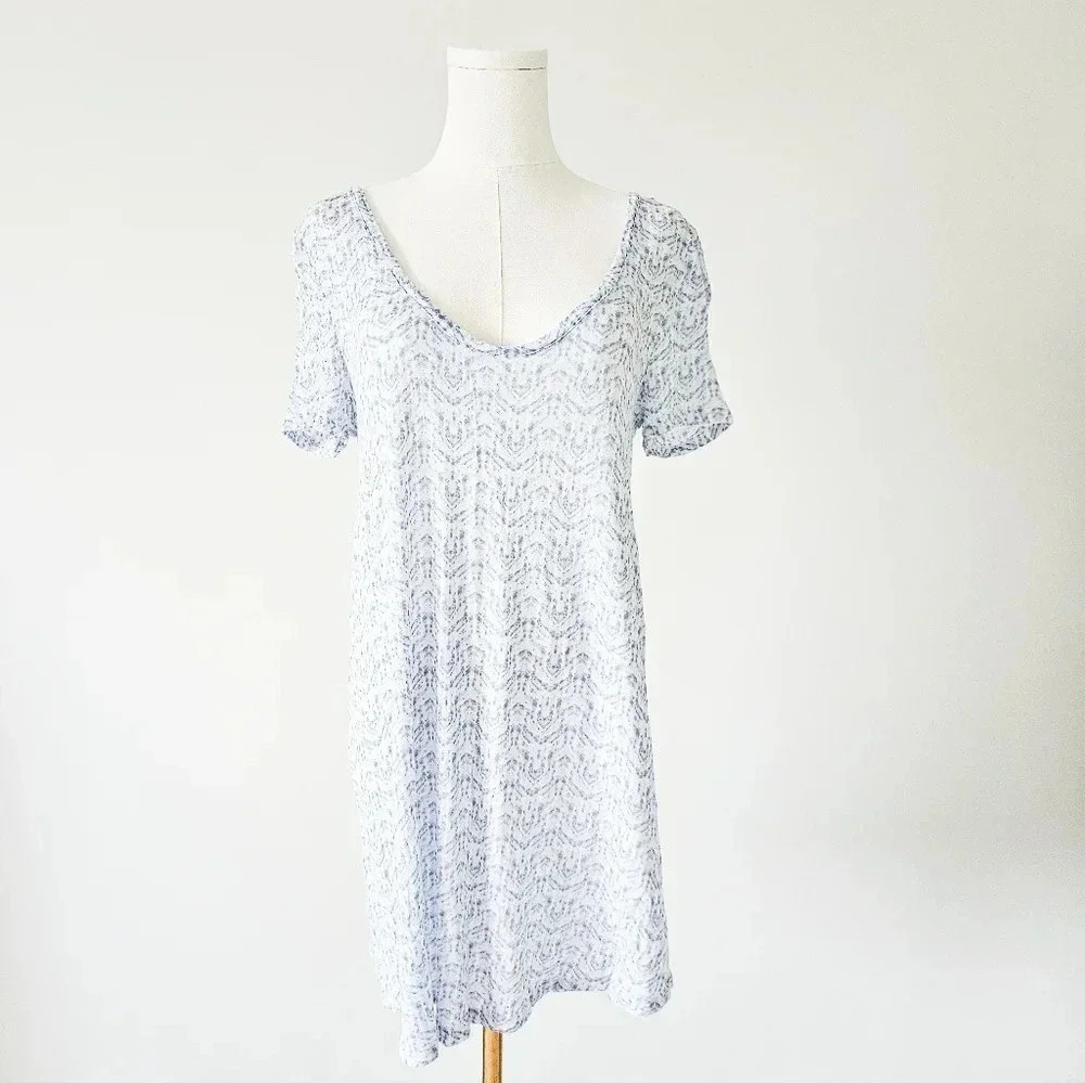 Victoria's Secret Size S pastel long sleep shirt low open back